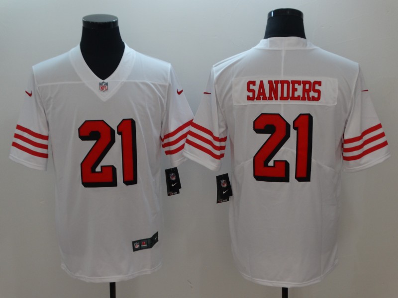 Men San Francisco 49ers #21 Sanders White Color Rush Nike Vapor Untouchable Limited Playe NFL Jerseys->new york giants->NFL Jersey